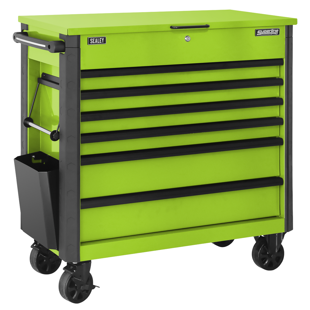 Tool Trolley 6 Drawer - Green AP366HV