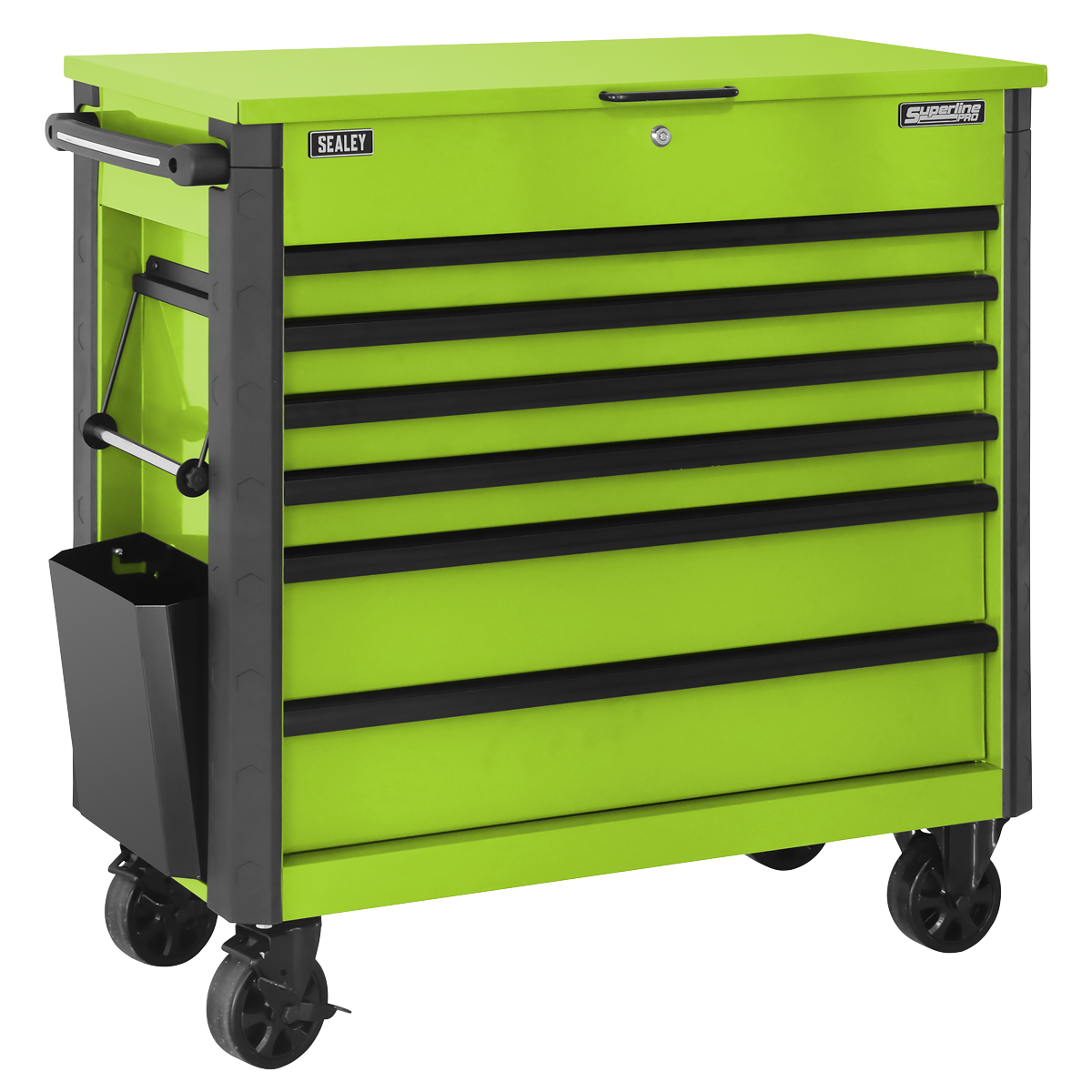 Tool Trolley 6 Drawer - Green AP366HV