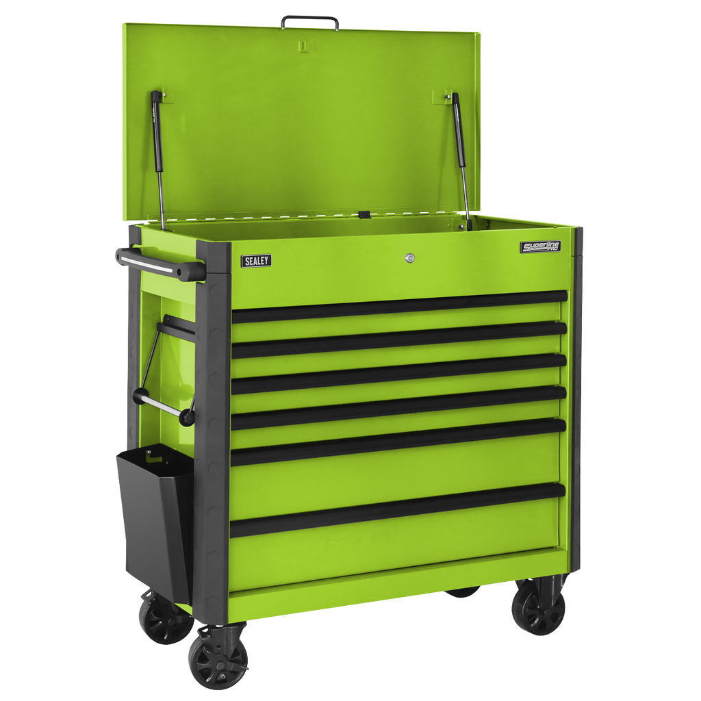 Tool Trolley 6 Drawer - Green AP366HV