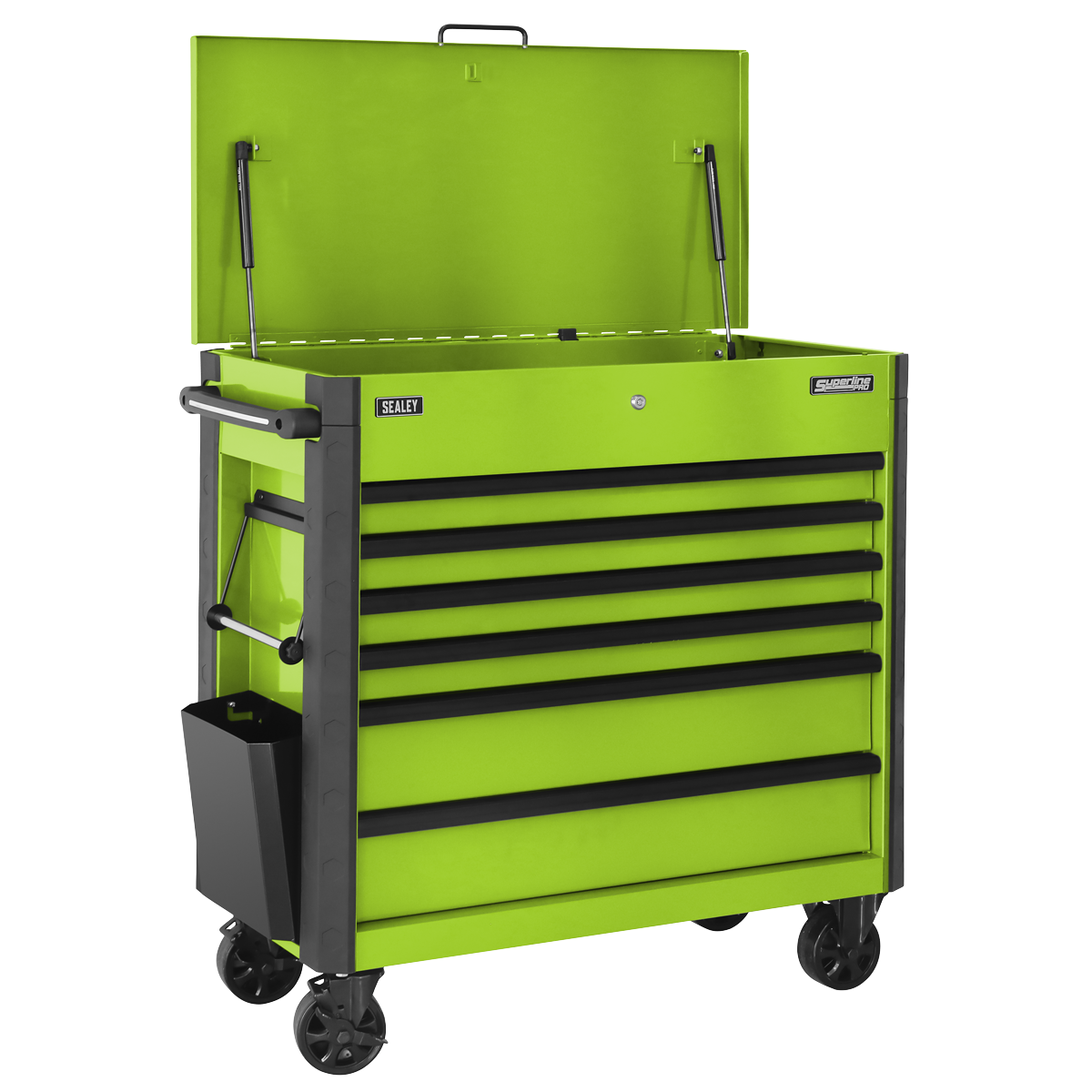 Tool Trolley 6 Drawer - Green AP366HV