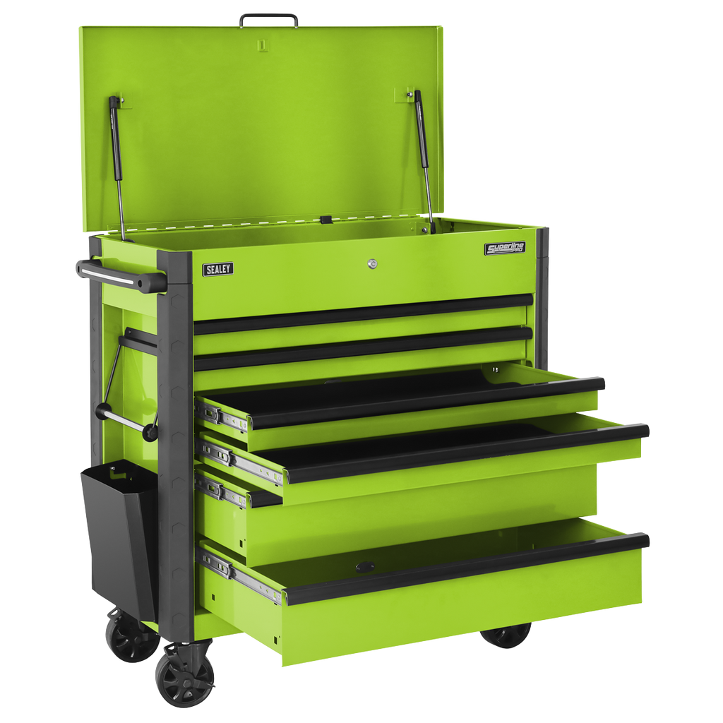 Tool Trolley 6 Drawer - Green AP366HV