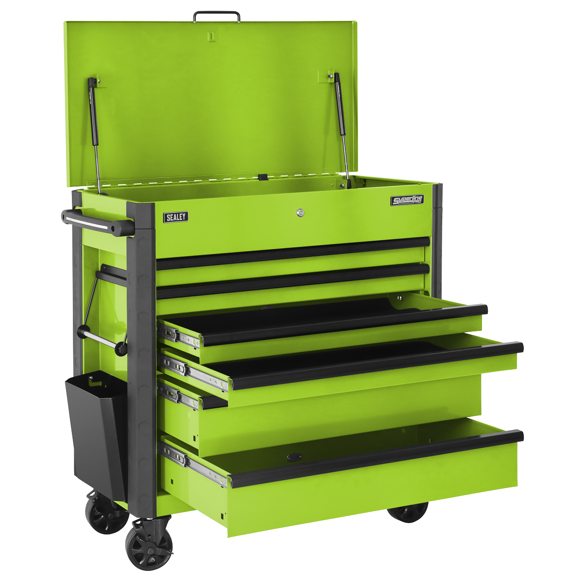 Tool Trolley 6 Drawer - Green AP366HV