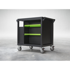 Mobile Workstation with 7 Drawers & Cupboard 920mm AP36MWS