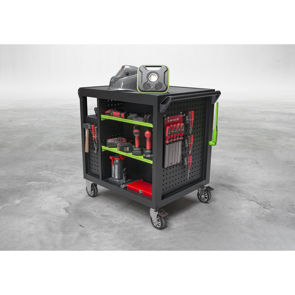 Mobile Workstation with 7 Drawers & Cupboard 920mm AP36MWS