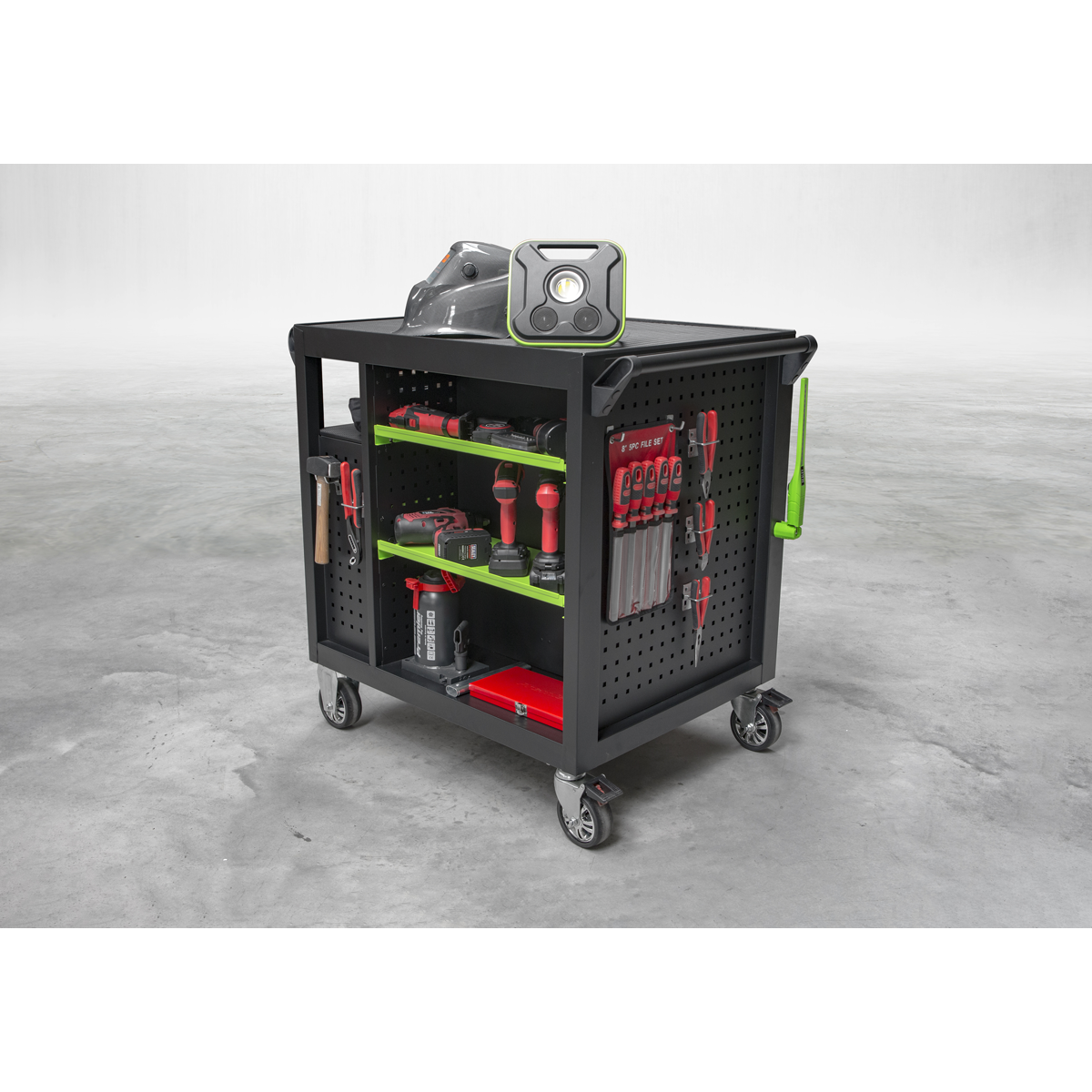Mobile Workstation with 7 Drawers & Cupboard 920mm AP36MWS