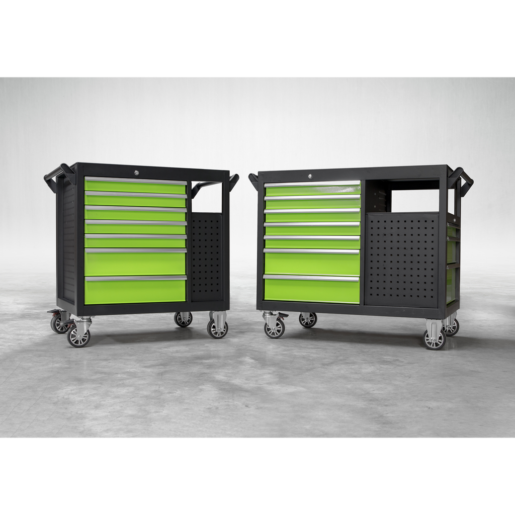 Mobile Workstation with 7 Drawers & Cupboard 920mm AP36MWS