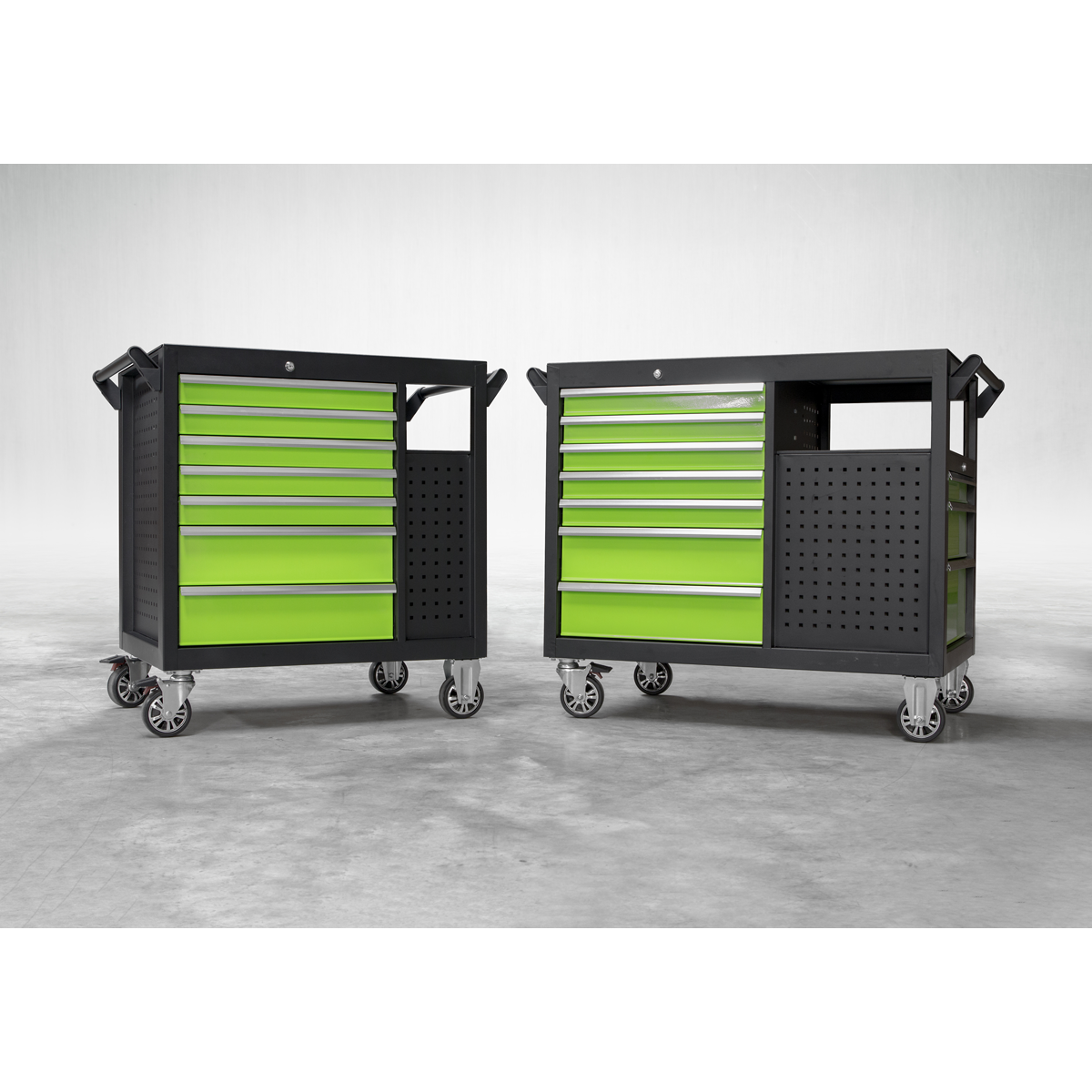 Mobile Workstation with 7 Drawers & Cupboard 920mm AP36MWS