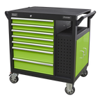 Mobile Workstation with 7 Drawers & Cupboard 920mm AP36MWS