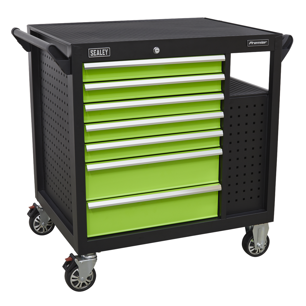 Mobile Workstation with 7 Drawers & Cupboard 920mm AP36MWS