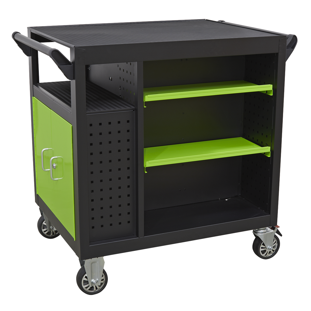 Mobile Workstation with 7 Drawers & Cupboard 920mm AP36MWS