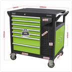 Mobile Workstation with 7 Drawers & Cupboard 920mm AP36MWS