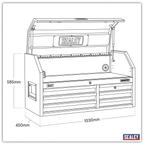 Topchest with 6 Soft Close Drawers & Power Bar 1030mm AP4106BE