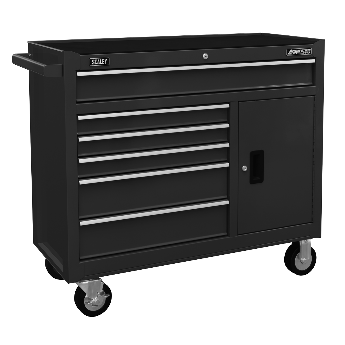 Rollcab 6 Drawer - Black AP4106B