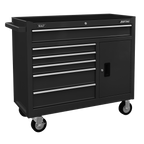 Topchest & Rollcab Combination 15 Drawer with 117pc Tool Kit - Black AP41STACKBCOMBO