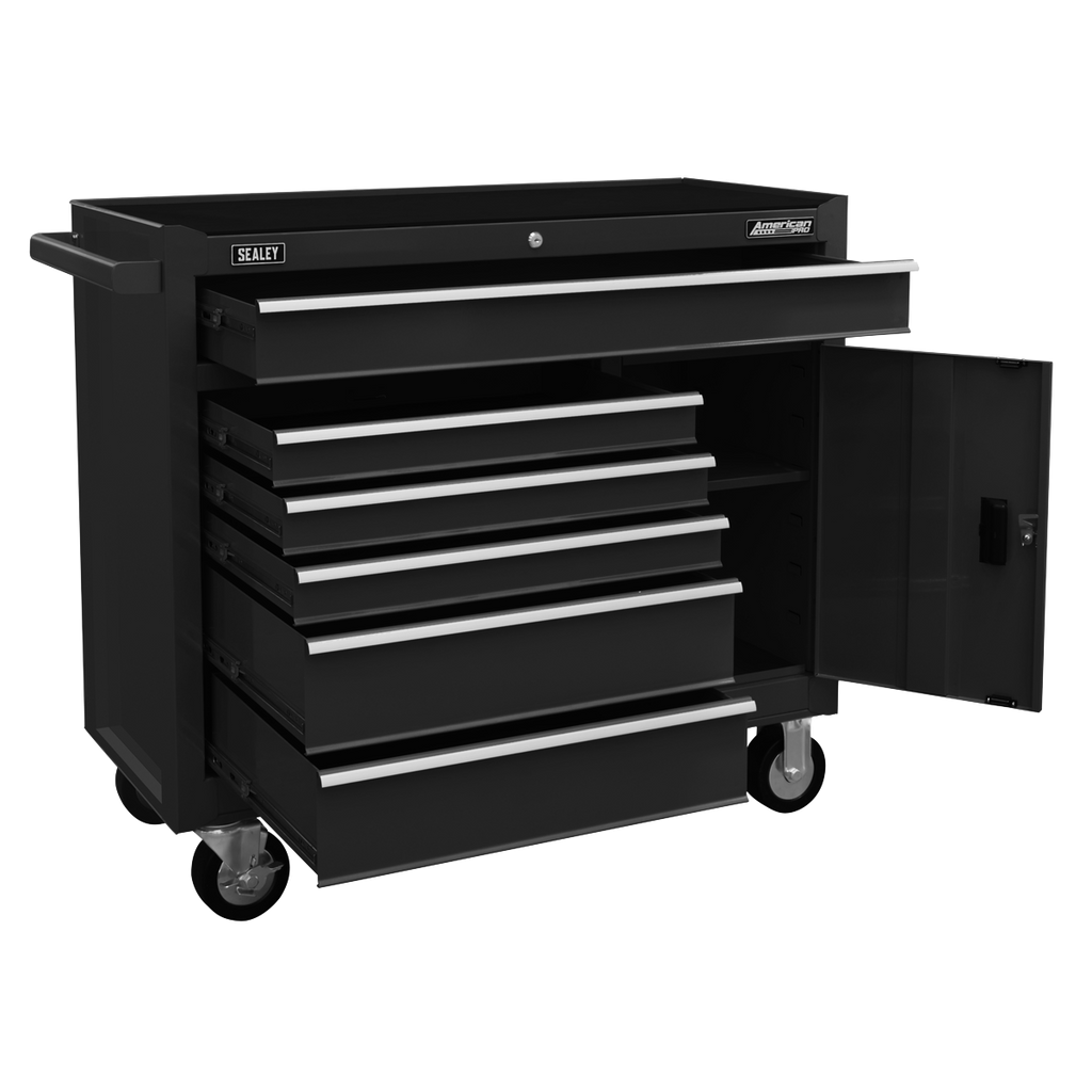 Rollcab 6 Drawer - Black AP4106B