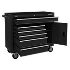 Rollcab 6 Drawer - Black AP4106B