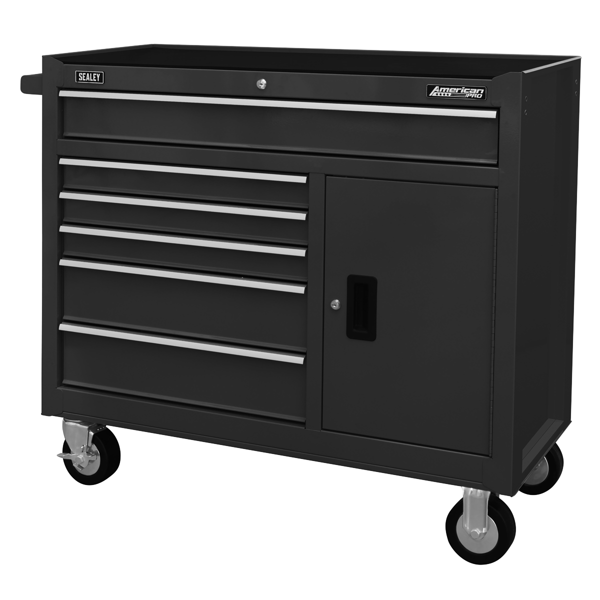 Rollcab 6 Drawer - Black AP4106B
