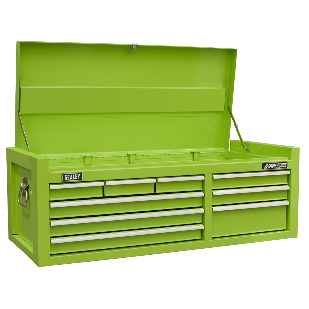 Topchest & Rollcab Combination 15 Drawer with 117pc Tool Kit - Green AP41STACKHVCOMBO
