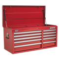 Heavy-Duty Topchest 10 Drawer - Red AP41110