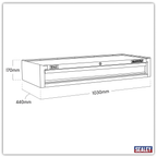 Heavy-Duty Mid-Box Tool Chest with Drawer - Black AP41119B