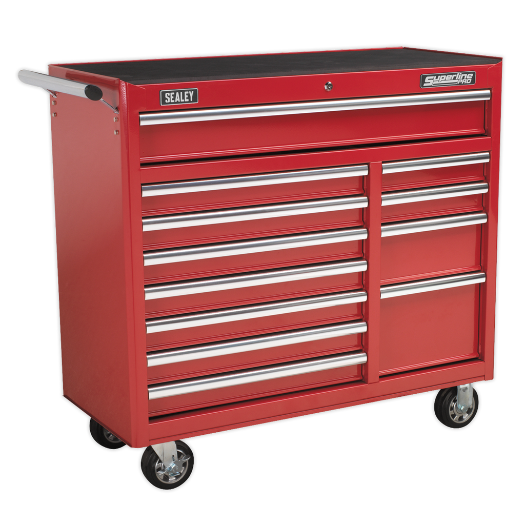 Heavy-Duty Rollcab 12 Drawer - Red AP41120