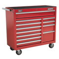 Heavy-Duty Rollcab 12 Drawer - Red AP41120