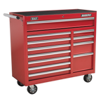 Heavy-Duty Rollcab 12 Drawer - Red AP41120