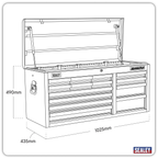 Heavy-Duty Topchest 14 Drawer - Black AP41149B