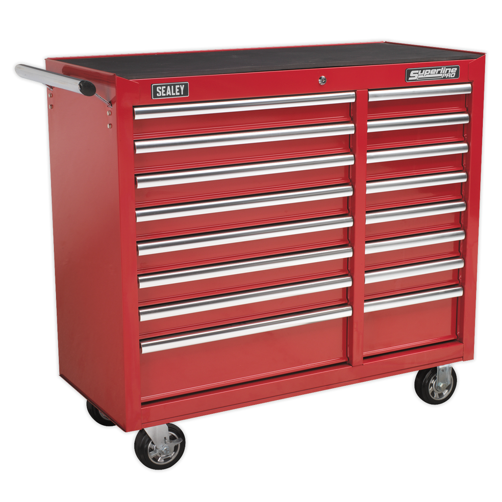Heavy-Duty Rollcab 16 Drawer - Red AP41169