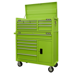 Topchest & Rollcab Combination 15 Drawer - Green AP41STACKHV