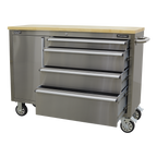 Mobile Stainless Steel Tool Cabinet 4 Drawer AP4804SS