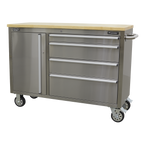 Mobile Stainless Steel Tool Cabinet 4 Drawer AP4804SS