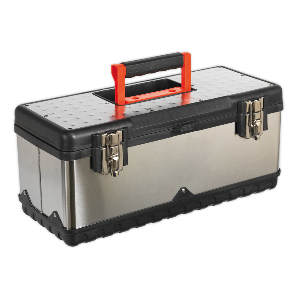 Stainless Steel Toolbox with Tote Tray 505mm AP505S