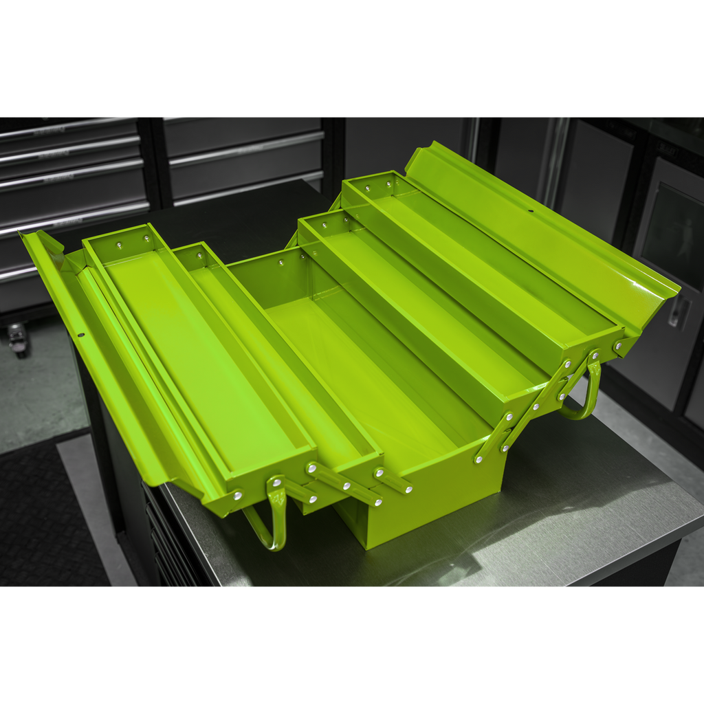 4 Tray Cantilever Toolbox 530mm - Green AP521HV