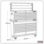 Tool Chest Combination 23 Drawer - Black AP52COMBO2