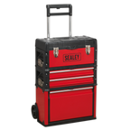 Mobile Steel/Composite Toolbox with 3 Compartments AP548