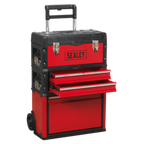 Mobile Steel/Composite Toolbox with 3 Compartments AP548