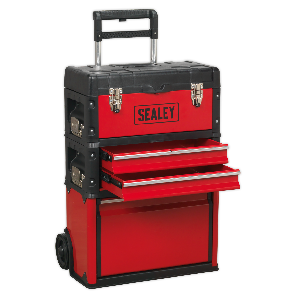 Mobile Steel/Composite Toolbox with 3 Compartments AP548