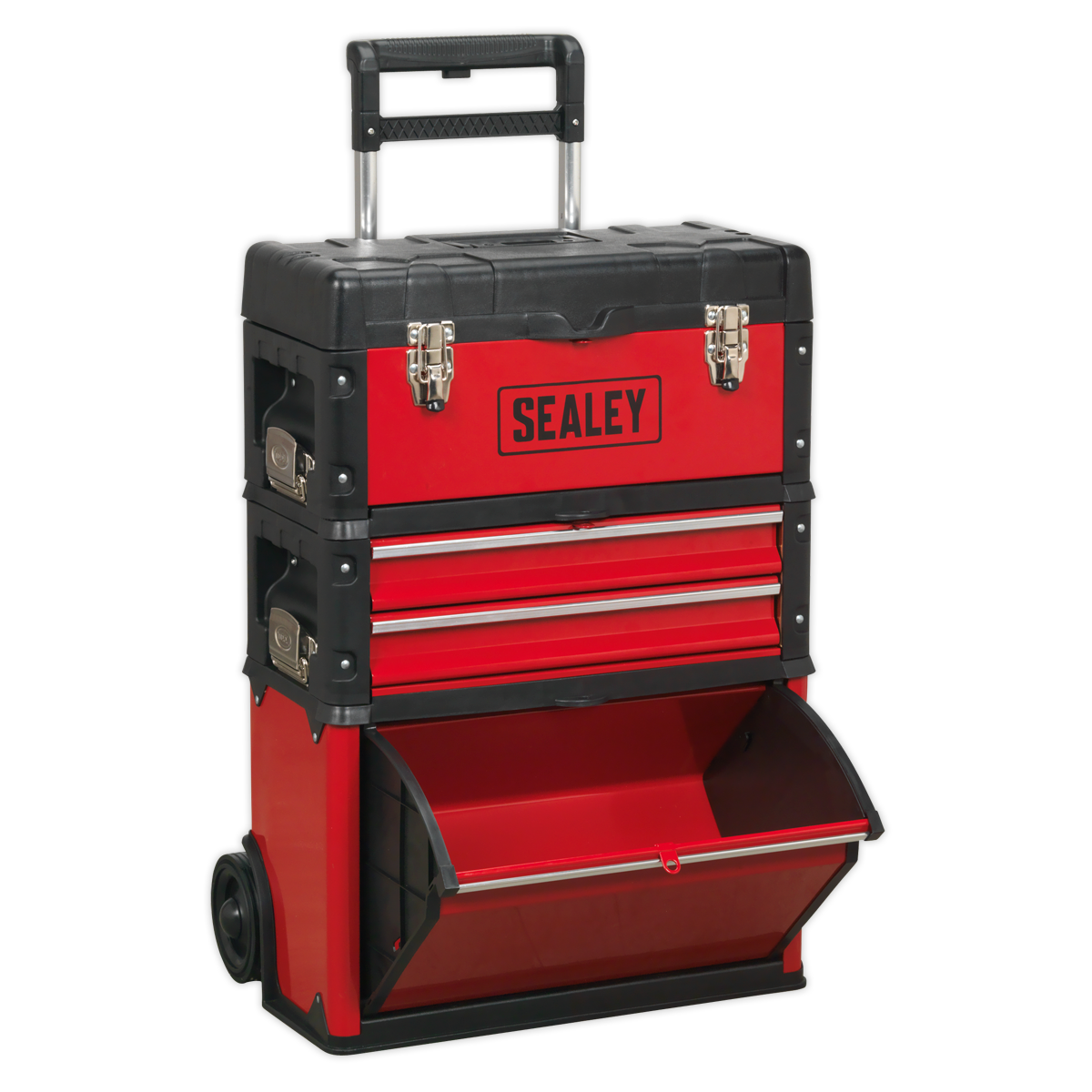 Mobile Steel/Composite Toolbox with 3 Compartments AP548
