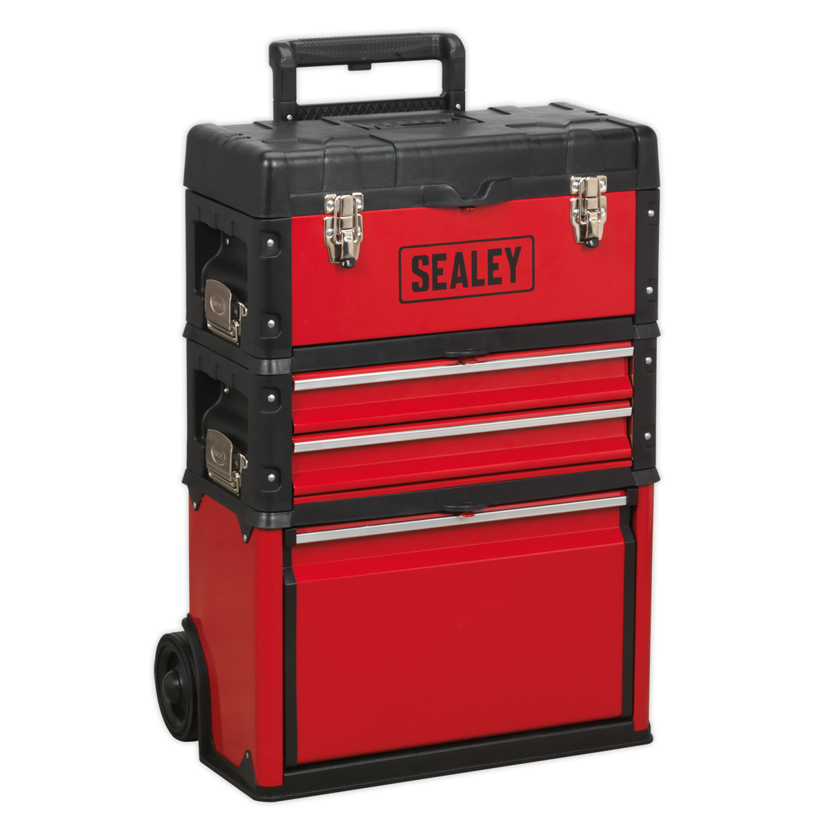 Mobile Steel/Composite Toolbox with 3 Compartments AP548