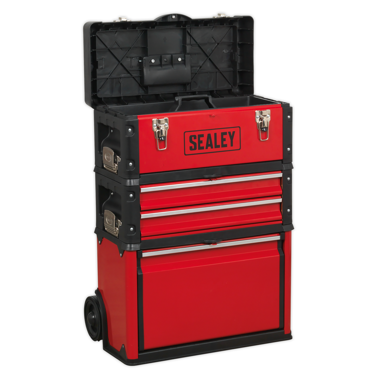 Mobile Steel/Composite Toolbox with 3 Compartments AP548