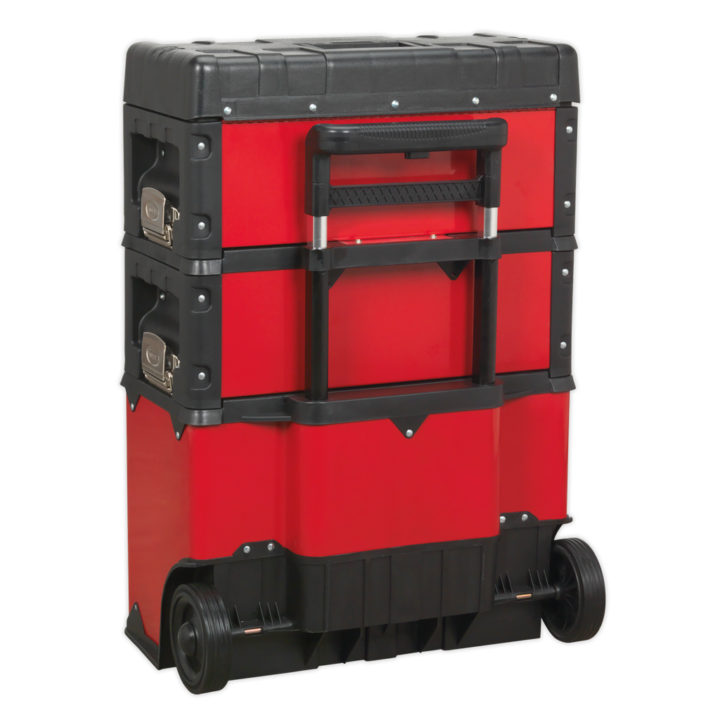Mobile Steel/Composite Toolbox with 3 Compartments AP548