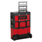Mobile Steel/Composite Toolbox with 3 Compartments AP548