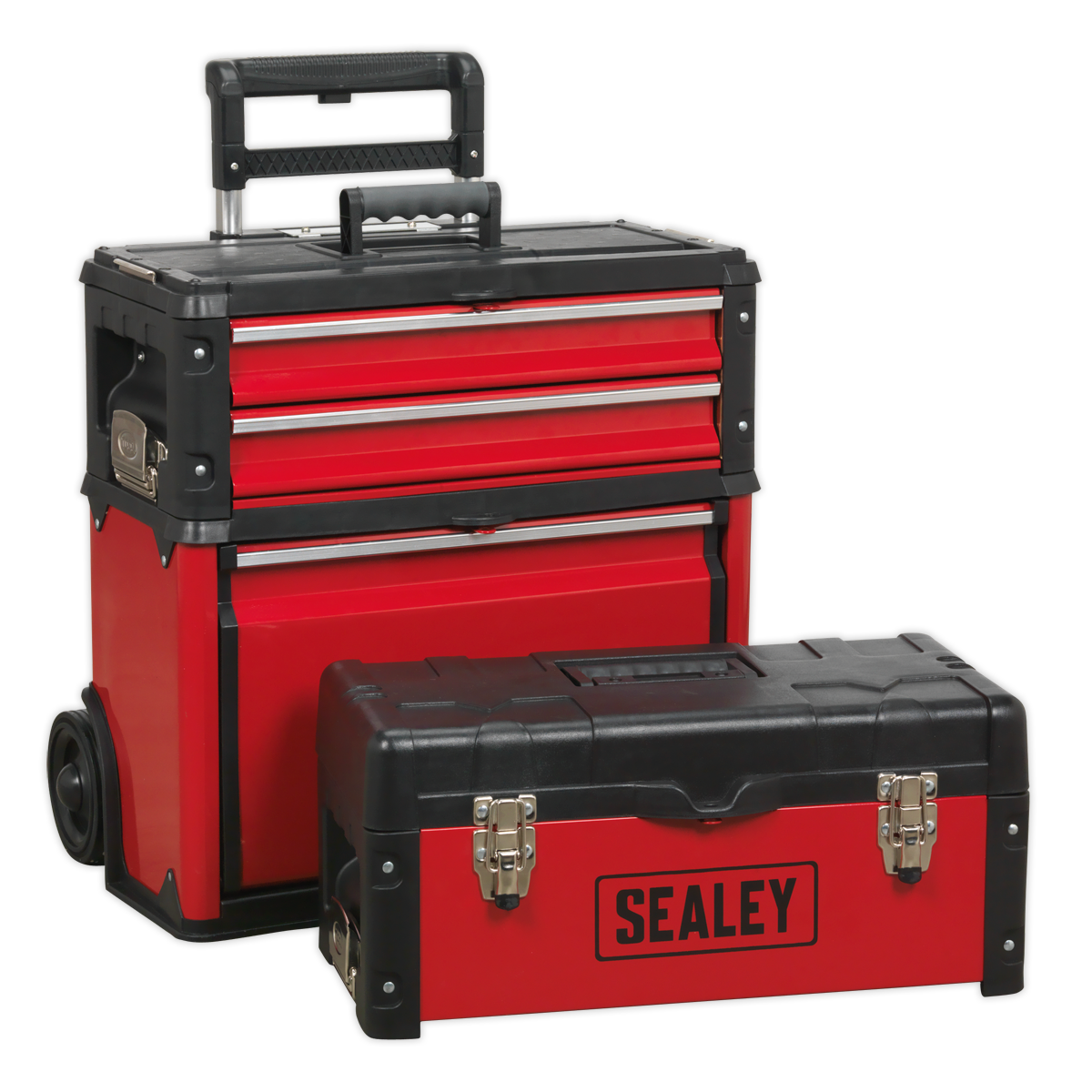 Mobile Steel/Composite Toolbox with 3 Compartments AP548