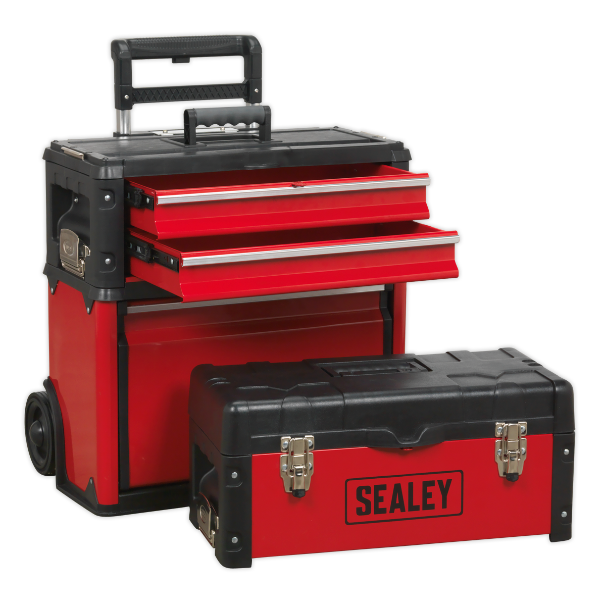 Mobile Steel/Composite Toolbox with 3 Compartments AP548