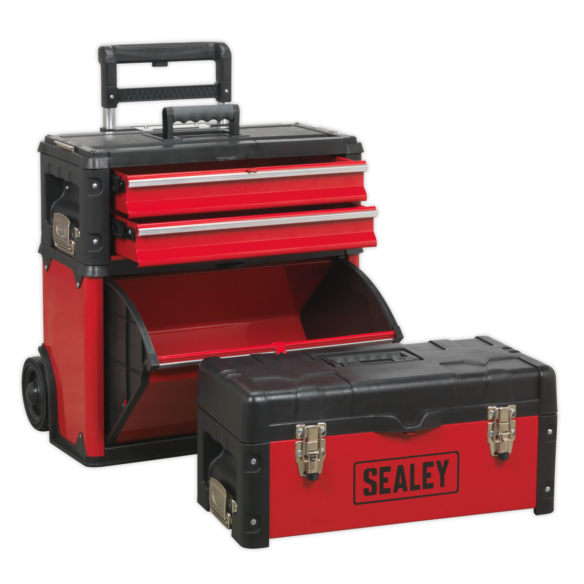 Mobile Steel/Composite Toolbox with 3 Compartments AP548