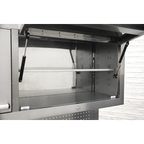 Mobile Stainless Steel Tool Cabinet 10 Drawer with Backboard & 2 Wall Cupboards AP5520SS