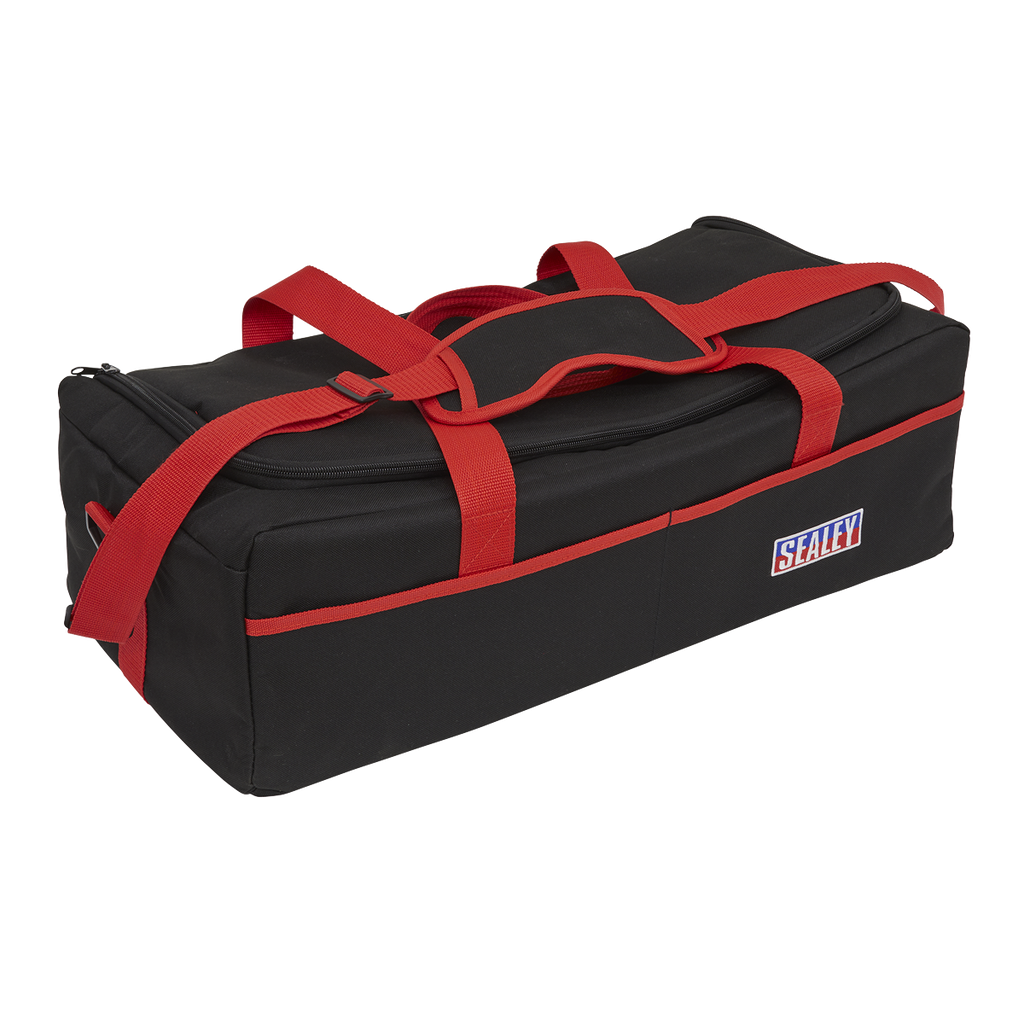 Low Entry Short Chassis Trolley Jack & Accessories Bag Combo, 2 Tonne - Red 1020LEBAGCOMBO