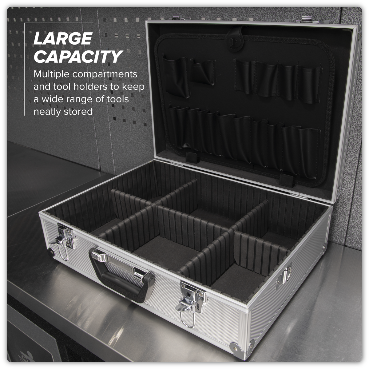 Aluminium Tool Case with Square Edges AP603