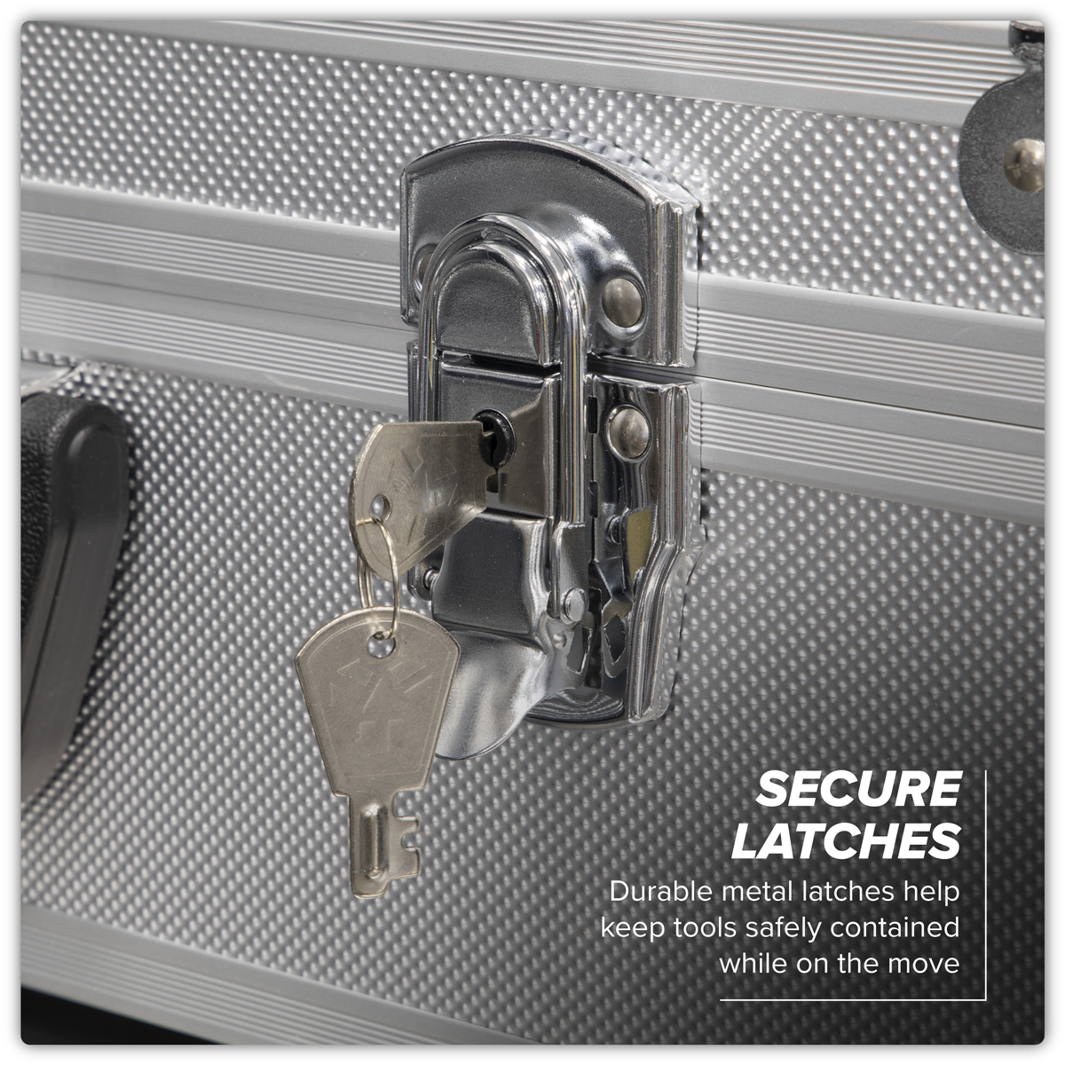 Aluminium Tool Case with Square Edges AP603